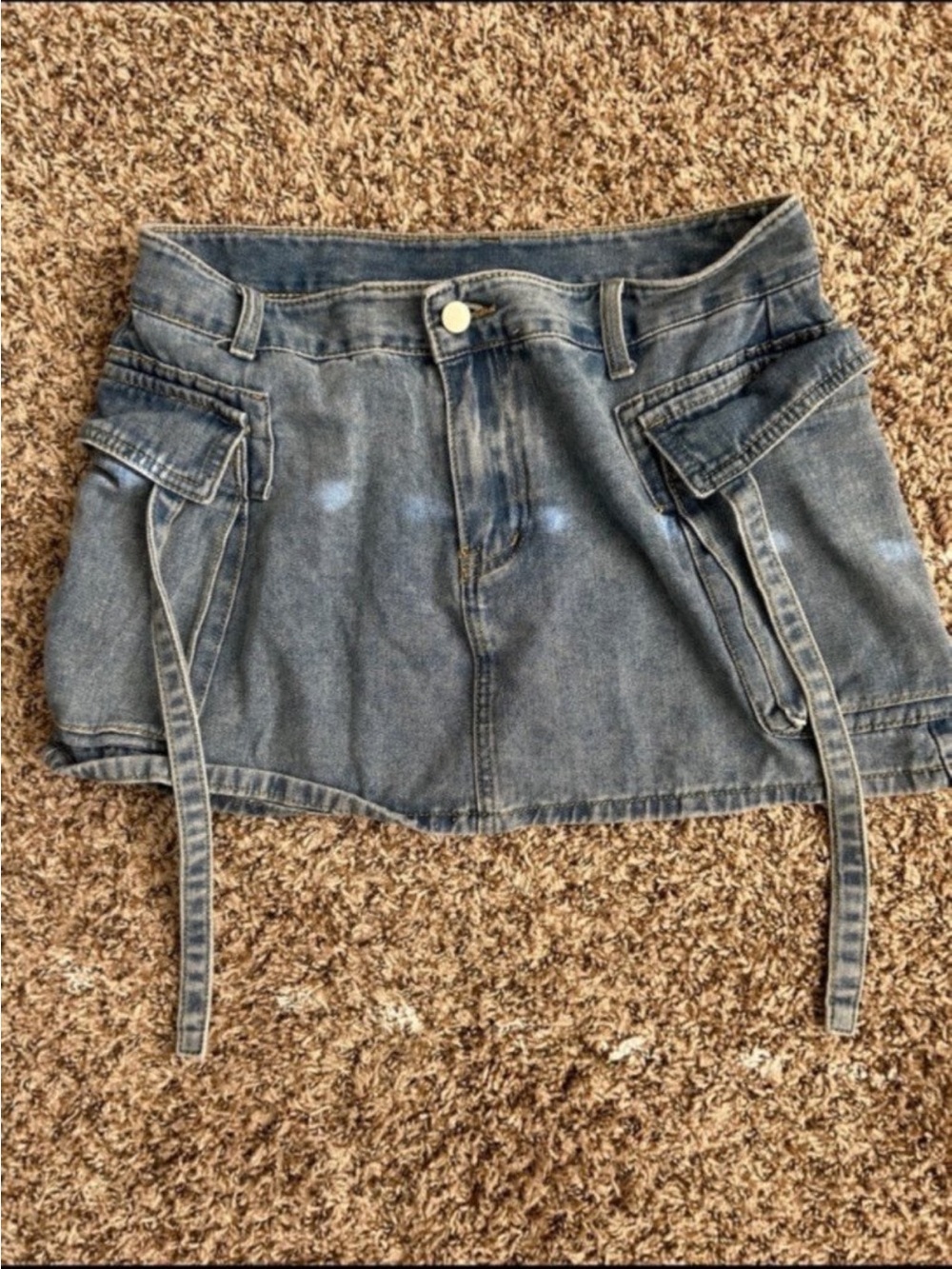 Women’s Denim Cargo Mini Skirt